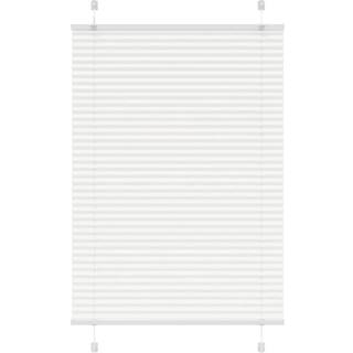 Plisségardin Hvid 85x100 cm Stofbredde 84,4 cm Polyester