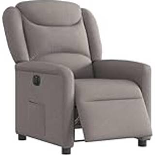 Eldrevet Massagestol Stof Gråbrun - Nej / Eldrevet tilbagelæningsfunktion