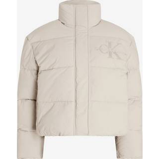 Calvin Klein Chenille Monologo Puffer JakkeSmall