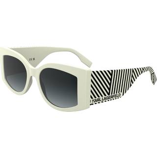 Karl Lagerfeld Kvinde KL6183S 105 Solbriller Bio-injekt Hvid Firkantet Normal