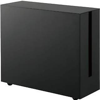 Yamazaki Kabelboks på hjul (2 farver) - Sort - 15cm x 40cm x 34,5cm - Thora