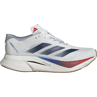 Adizero Boston 12 sko - Core White / Dark Blue / Pure Ruby - 49 1/3
