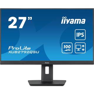 iiyama ProLite XUB2792QSU-B6 27 2560 x 1440 (2K) HDMI DisplayPort 100Hz Pivot Skærm -> Forventet levering: 4-6 hverdage
