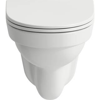 LAUFEN Kompas væghængt toilet med rimless hængeskål, hvid