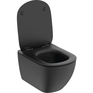 Ideal Standard Idealmood væghængt toilet, uden skyllekant, mat sort