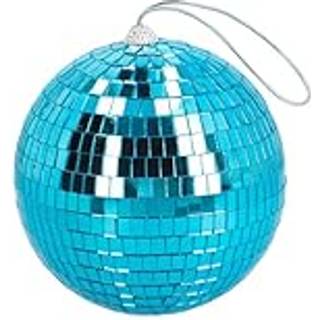 Blå diskokugle, 15 cm