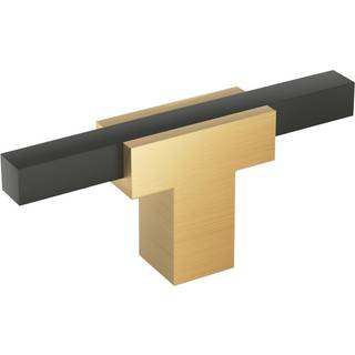 Amerock Urbanite 2-3/4 tommer (70 mm) Længde Champagne Bronze/Matte Black Cabinet Knob BP67CZMB