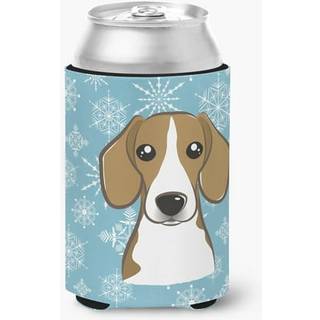 """" Caroline's Treasures Snowflake Beagle Can/Bottle Hugger Multicolor """"