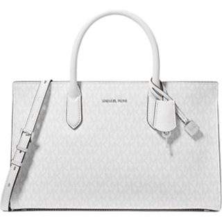MK Scarlett Medium Signature Logo Satchel - Grey - Michael Kors - ONE SIZE
