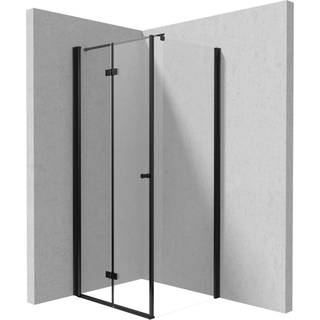 Duschhörn med Vikdörr Kerria Plus 100 + 110 cm Krom Blank