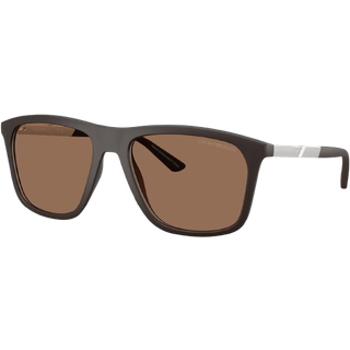 Emporio Armani EA4237F Asian Fit 620573 57 Solbriller Mænd Black - Shiny Black - 57mm