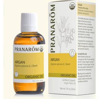 Pranarom - USDA-certificeret kologisk marokkansk Argan Virgin Plant Oil - 2 fl oz glasflaske - Fugtgivende Beskyt & Nring - Hrhud og negle