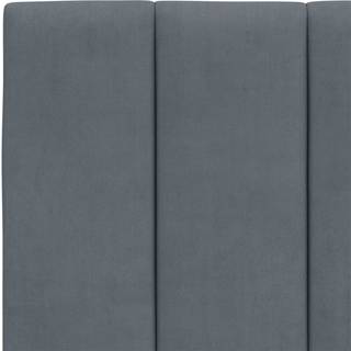 Seng Med Madras Velour - Mørkegrå / 120 x 200 cm