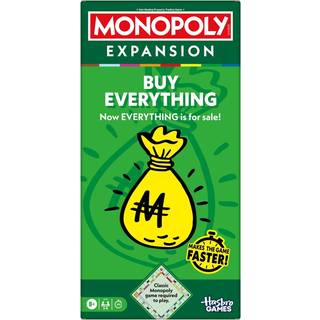 Monopol Køb Everything Expansion | Tilføj mere sjov til klassisk monopolspil og spil hurtigere | Alder 8 | 2-6 spillere | 40 minutter. | Familieb