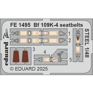 Bf 109K-4 seatbelts STEEL EDUARD
