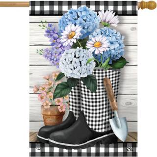 Briarwood Lane rutede have st?vler Spring House Flag 28 X 40