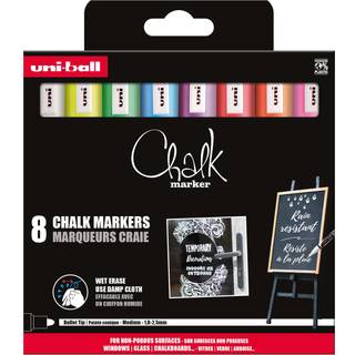 Chalk Marker 8 stk. - Præcise og lette at fjerne