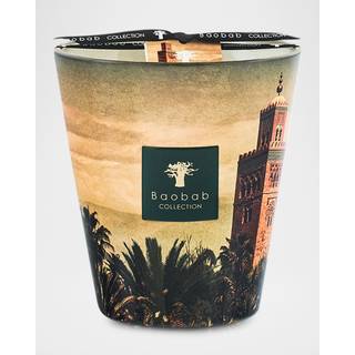Baobab Collection Candlelight And Scents - 'Orientalist Koutoubia' candle, medium, brown and green in Multicolor Glass & wax