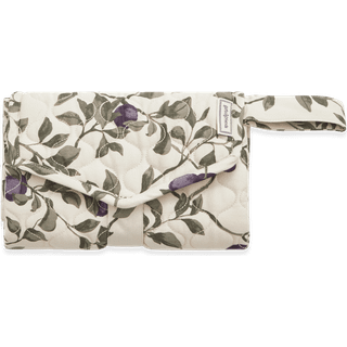 Garbo&Friends Plum satin quiltet change to go, bærbar puslepude 46x80 cm