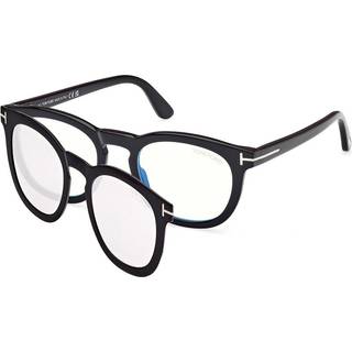 Tom Ford FT5993-B Blue-Light Block with Clip-On 005 50 Briller Mænd Black - Shiny Black - 50mm