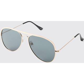 Mens Gold Metal Navigator Sunglasses