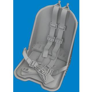 Fw 190A seat w/ integral belts PRINT EDUARD