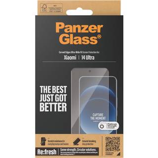 Xiaomi 14 Ultra - PanzerGlass Ultra-Wide Fit Skærmbeskyttelsesglas - Gennemsigtig