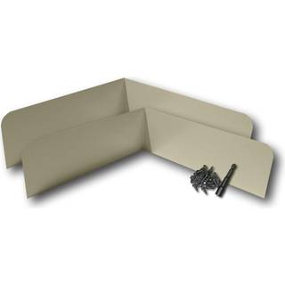 Eagle 1 Rain Gutter Valley Splash Guards lige eller b?jet (2 pr. Ordre) inkluderer skruer og 1/4 """" Bit Driver (klassisk b?jet kurv)