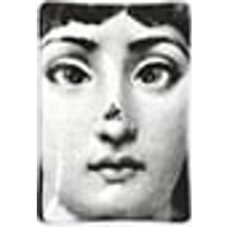 Fornasetti Serving And Trays - 'Tema e Variazioni N.363' rectangular ashtray, black and white in WHITE 100% porcelain