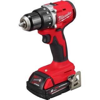 Milwaukee Slagborehammer, M18 BLPDRC-202C, inkl. 2x2 Ah batterier og lader.