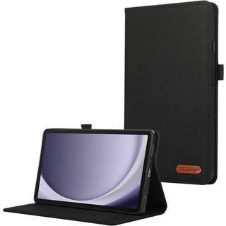 Samsung Galaxy Tab A9+ Tabletetui Dækstofstruktur - Sort
