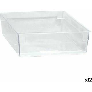 Multifunktionel Æske modulær Gennemsigtig 22,5 x 15,5 x 5,3 cm (12 enheder)