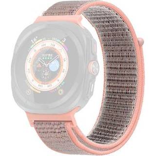 Samsung Galaxy Watch Ultra 2024/2025 Nylonrem med Velcrolukning - 47mm - Pink