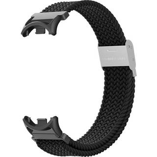 Vævet nylon urrem til Xiaomi Mi Band 8/9 Sort