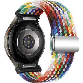 SKALO Flettet Tygarmbånd Samsung Watch 7 40mm/44mm - Mørkegrøn