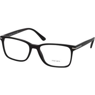Prada PR 14WV 1AB1O1 56 Briller Mænd Black - Shiny Black - 56mm