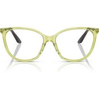 Emporio Armani Kvinde EA3249U 6199 Optiske stel Acetat Grøn Transparent Cat Eye Normal