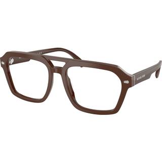 Michael Kors Mand MK4126 SEAVIEW 4007 Optiske stel Acetat Brun Transparent Pilot Normal