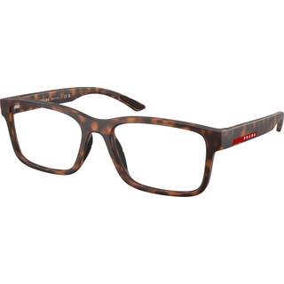 Prada Linea Rossa Mand PS 01RV 17X1O1 Optiske stel Injiceret Havana Transparent Firkantet Normal