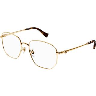 Gucci Kvinde GG1420OK 001 Optiske stel Guld Transparent Geometrisk