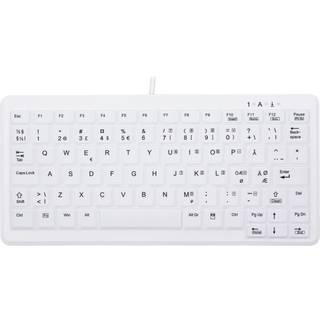 CHERRY AK-C4110 CORDED MINI KB IP PAN WHITE - IP68 - NORDIC PERP
