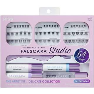 Falscara Studio Lash Extension Kit 54 Stable Lash Clusters Light Volume 8mm-12mm? Elicat falske øjenvipper Infusebond Vandbestandig sæl Bondboost