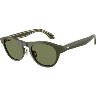 Giorgio Armani Mand AR8225 61932A Solbriller Acetat Grøn Grøn Rund Normal - Grøn