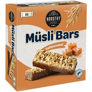 Nordthy Müsli Bars Salt Caramel 6 stk. - 150 g.