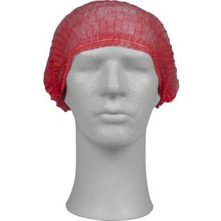 Hårnet classic L engangs PP usteril rød