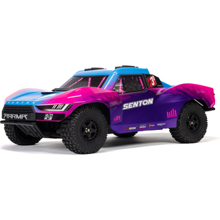 Arrma - ARA4303V4 - 1/10 SENTON 223S DSC 4X4 RTR Brushless Short Course Truck, - Blå