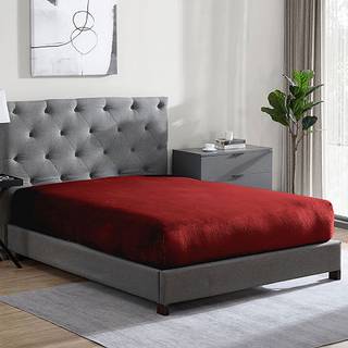 Cathay Home Twin Flannel -Plush Fitted Sheet - Ultra Soft & Thick Plush No -Pilling - All Season Cosy Warmth - 12 """" Deep Pocket Fitted Sheet (Tw