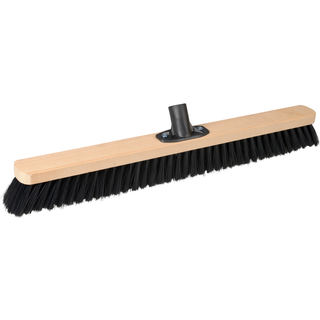 Fejekost fremstillet i træ 60 cm medium børstehår sort