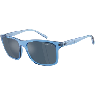 Armani Exchange AX4145SF Asian Fit 834555 57 Solbriller Mænd Blue - Transparent Azure Blue - 57mm