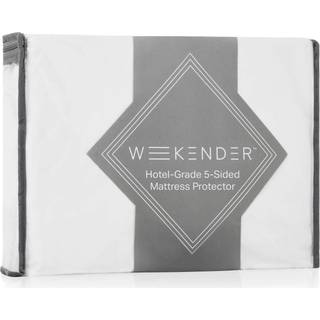 Weekender Premium kommerciel kvalitet 5-sidet madras Protector-Waterproof-High Heat t?rretumbler Proof-forst?rkede s?mme Fuld XL White